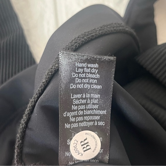 Beach Riot Black Tessa Top Fantasy Star Ribbed Size Small - Picture 8 of 8